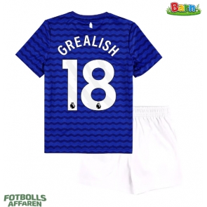 Everton Jack Grealish #18 Hemmaställ Barn 2025-26 Kortärmad (+ Korta byxor)